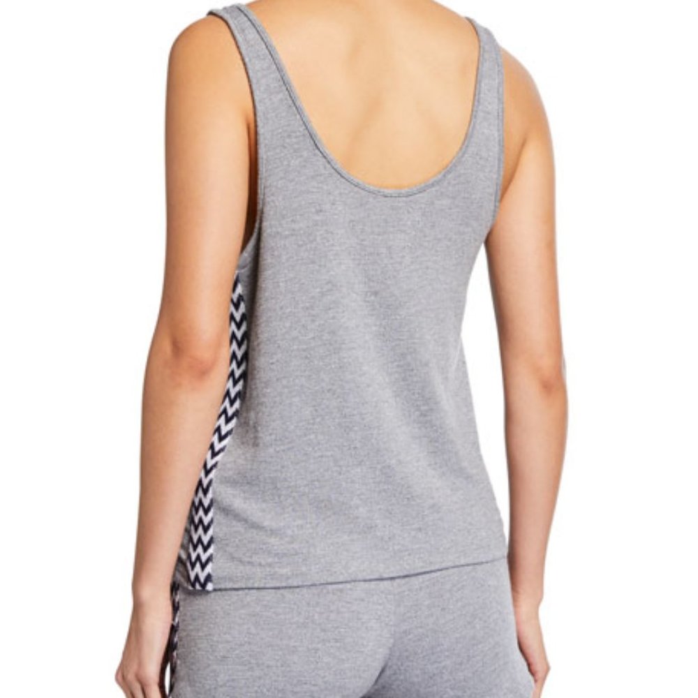 Anthro MONROW Zig-Zag Gray Basic Tank - Picture 2 of 8